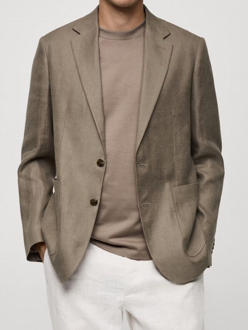 Americana slim fit 100% lino