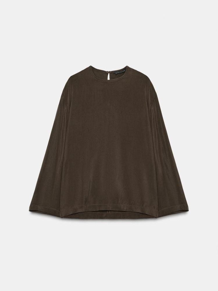 BLUSA FLUIDA ZW COLLECTION MARRON