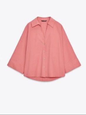 CAMISA POPELÍN MANGA ANCHA MARSALA