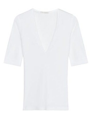 CAMISETA ALGODÓN LAVADA BLANCA