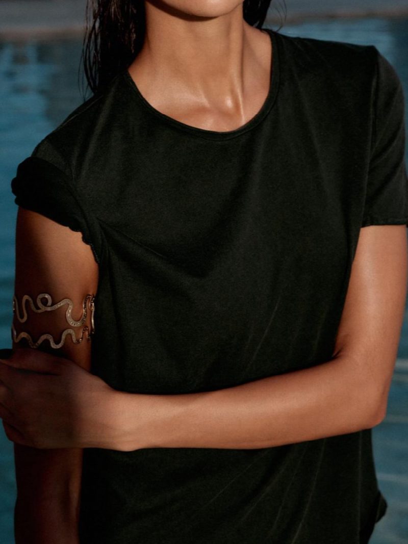 CAMISETA LAVADA MANGA CORTA CARBON