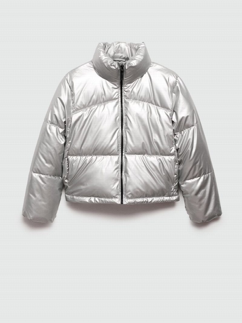 Anorak metalizado acolchado PLATA