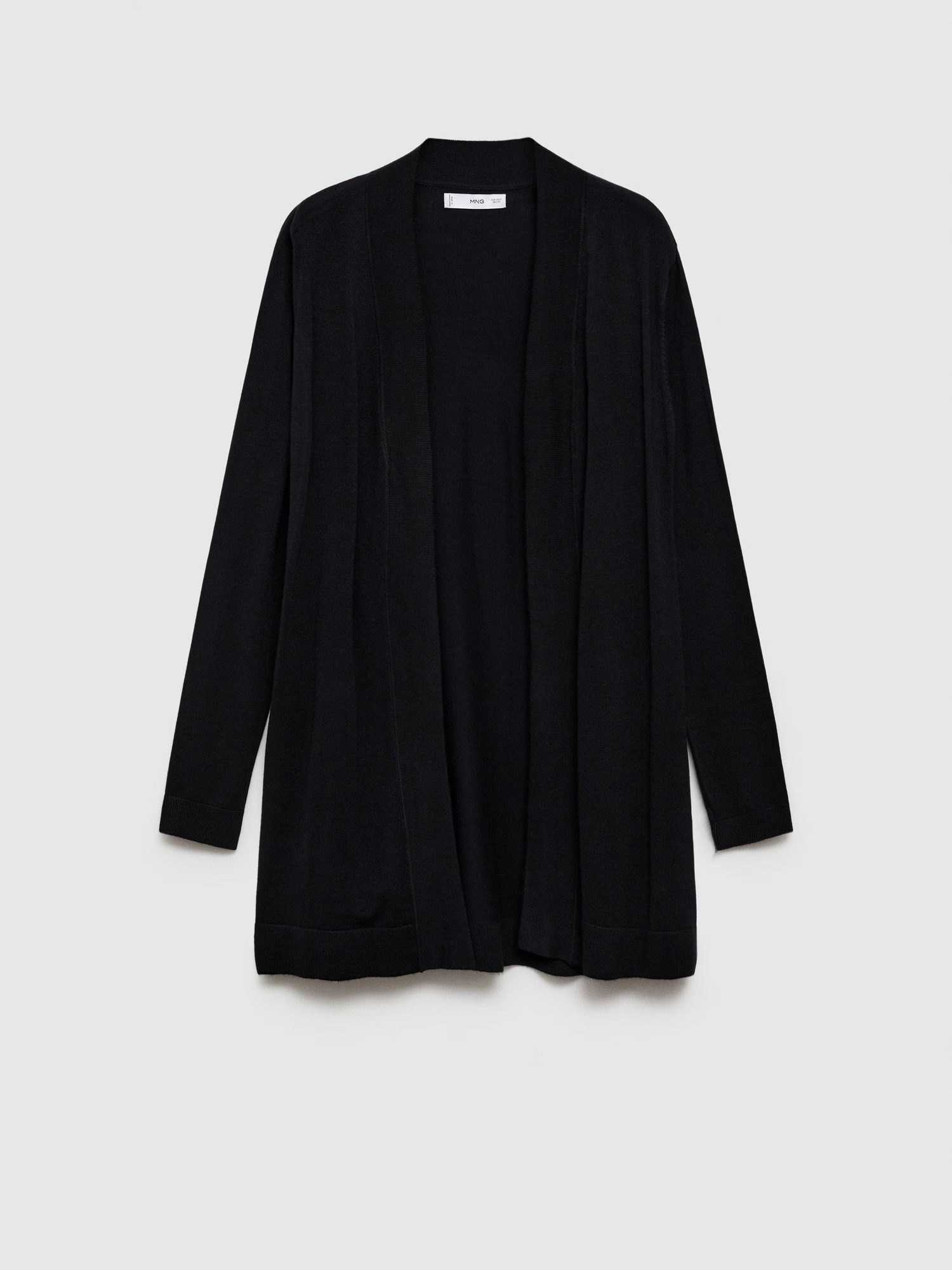 Cardigan punto fino NEGRO