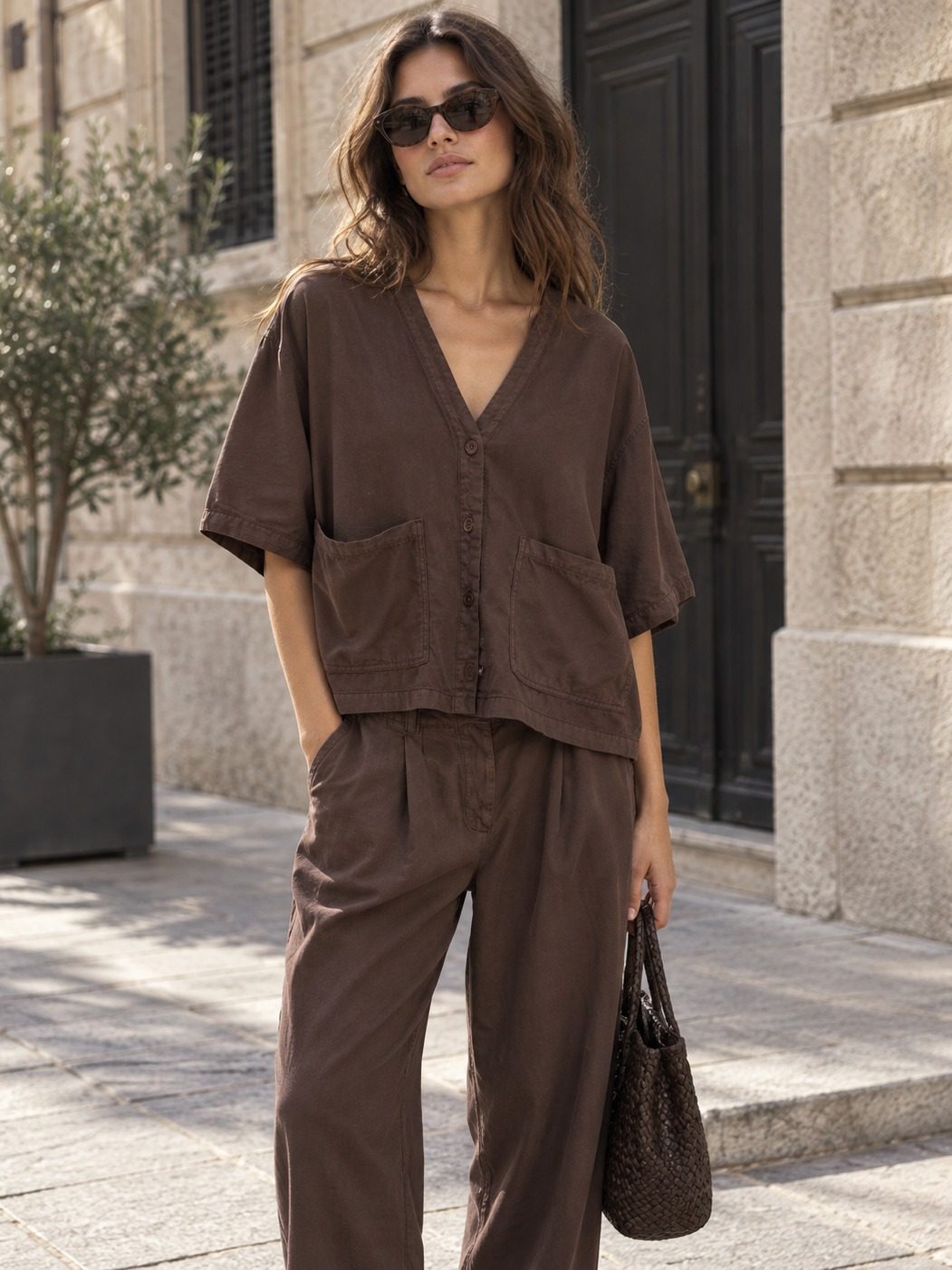 CONJUNTO CAMISA Y PANTALON RELAXED ZW COLLECTION