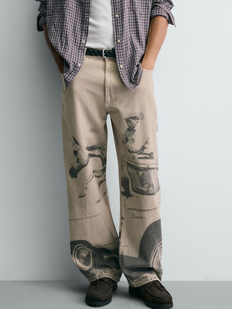 PANTALON BAGGY FIT ESTAMPADO FORD (EXCLUSIVO)
