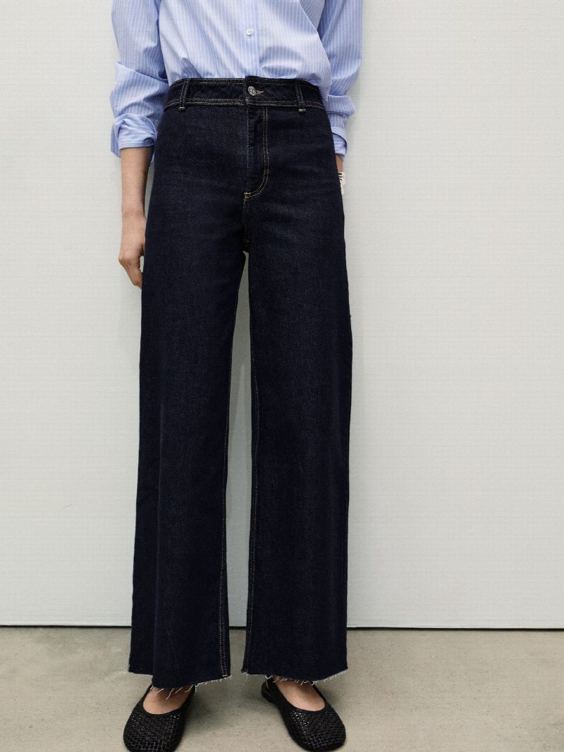 Jeans Catherin culotte rinse wash AZUL