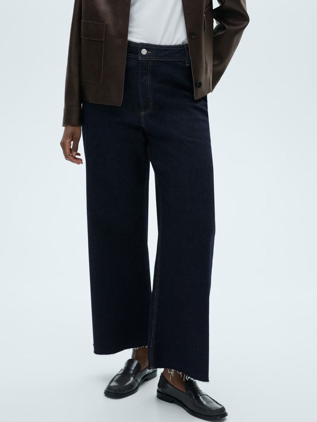 Jeans Catherin culotte rinse wash AZUL