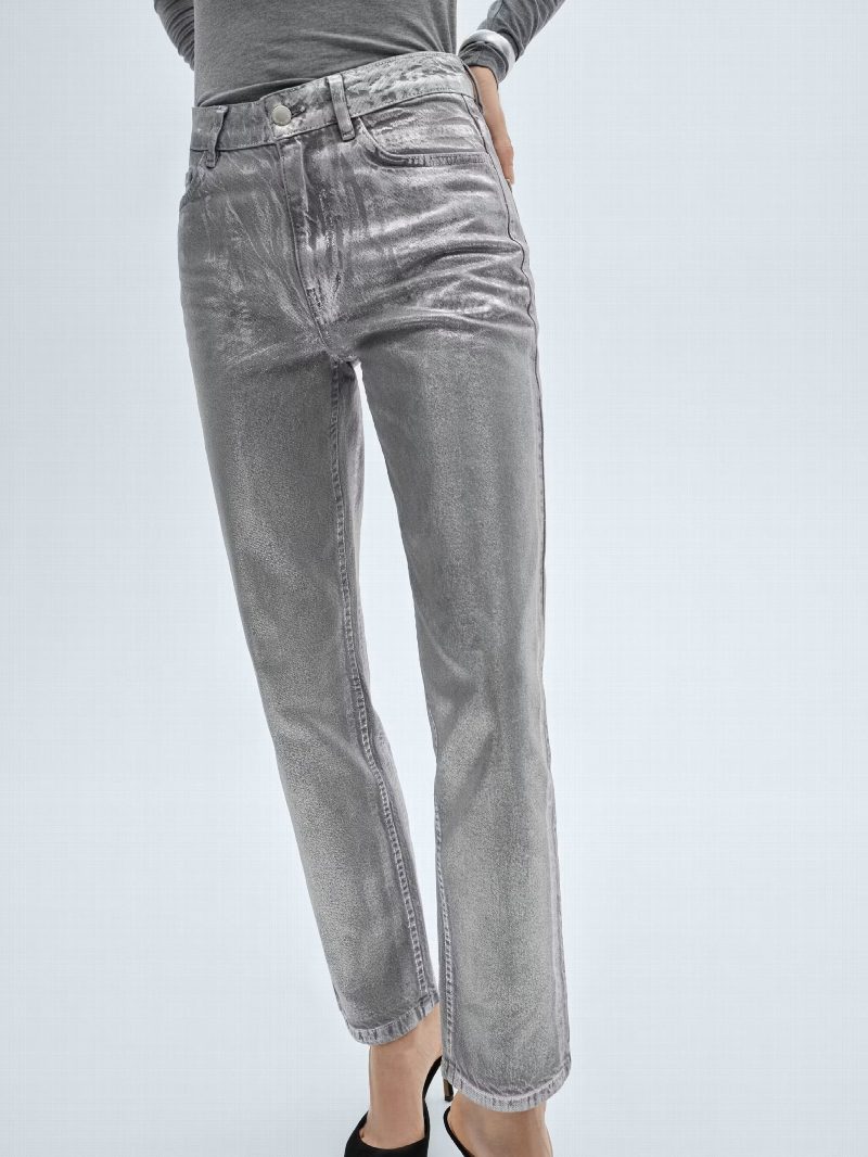 Jeans rectos foil