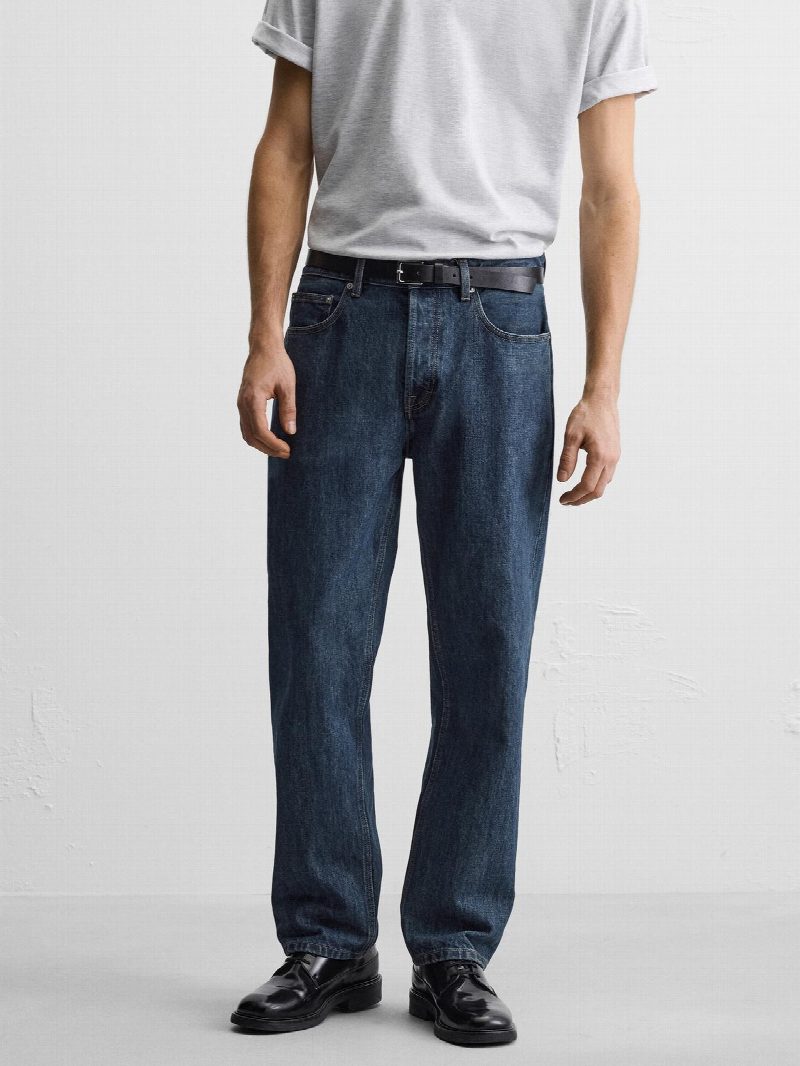 JEANS STRAIGHT FIT  AZUL