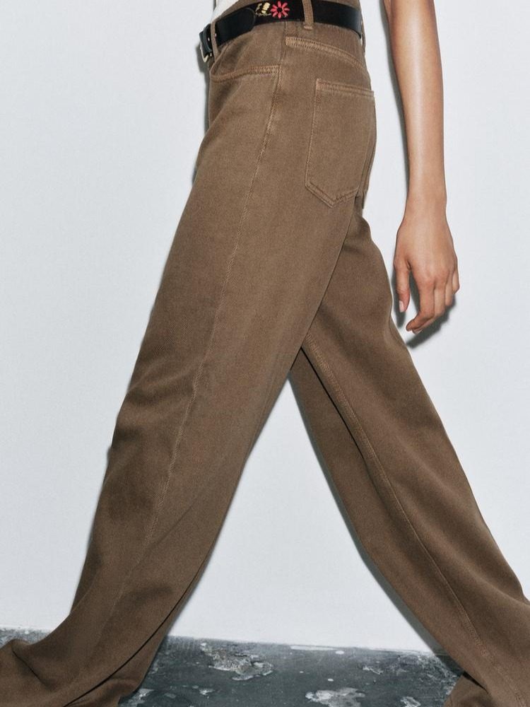 JEANS ZW COLLECTION WIDE LEG MARRON