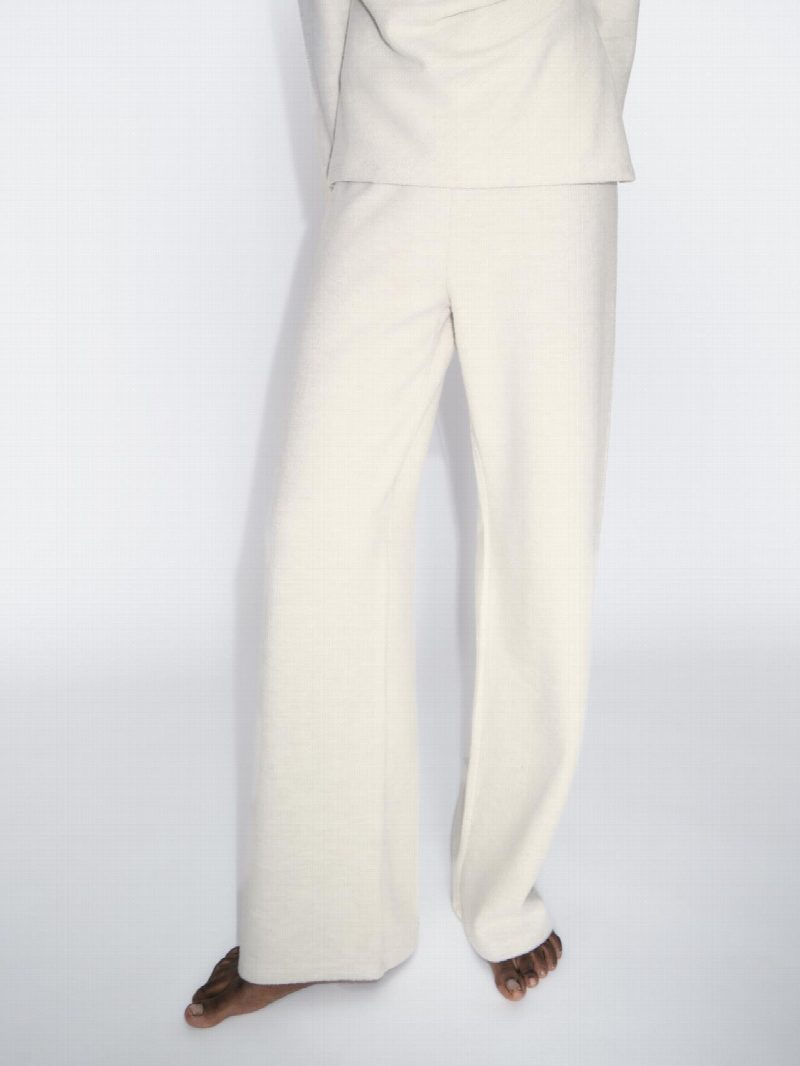 PANTALON ANCHO SOFT BEIGE