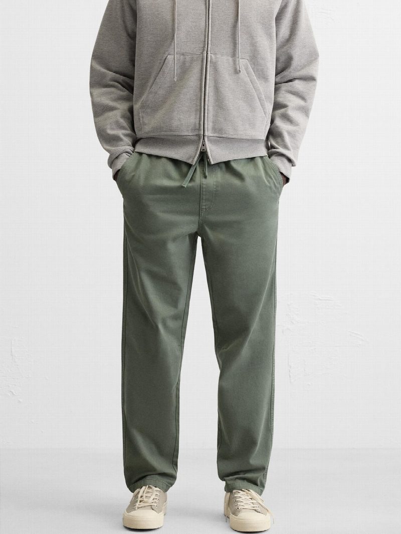 PANTALON LAVADO CINTURA JOGGER VERDE