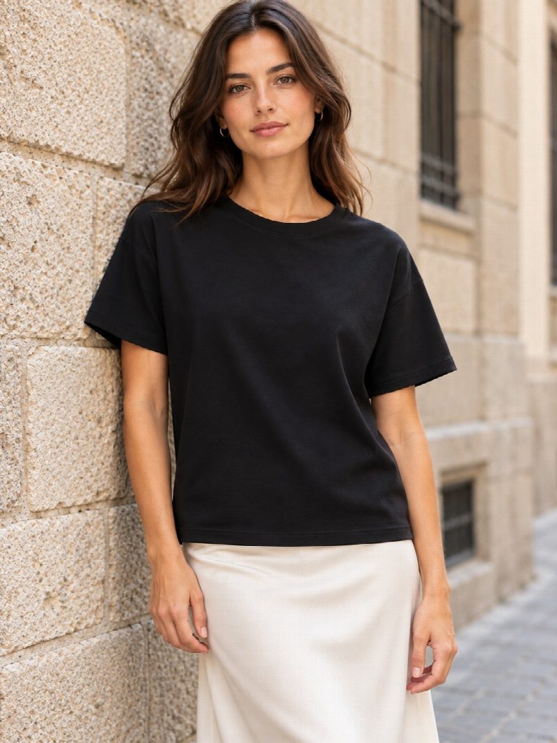 CAMISETA ALGODÓN PREMIUM NEGRA