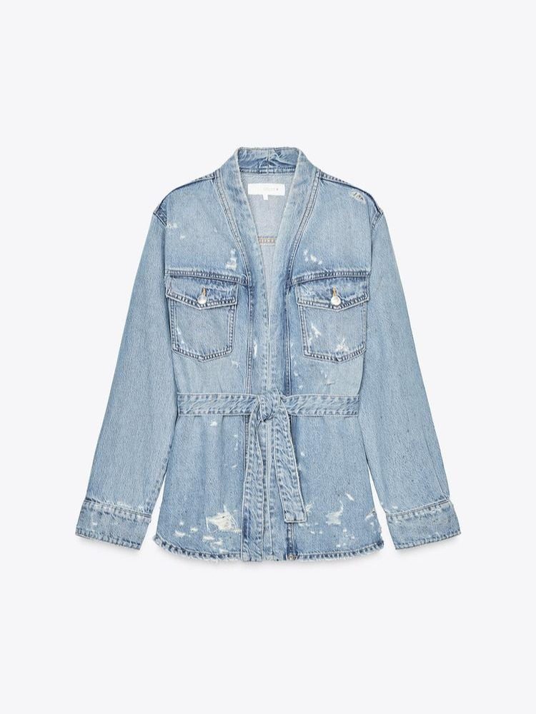 SOBRECAMISA DENIM TRF ROTOS
