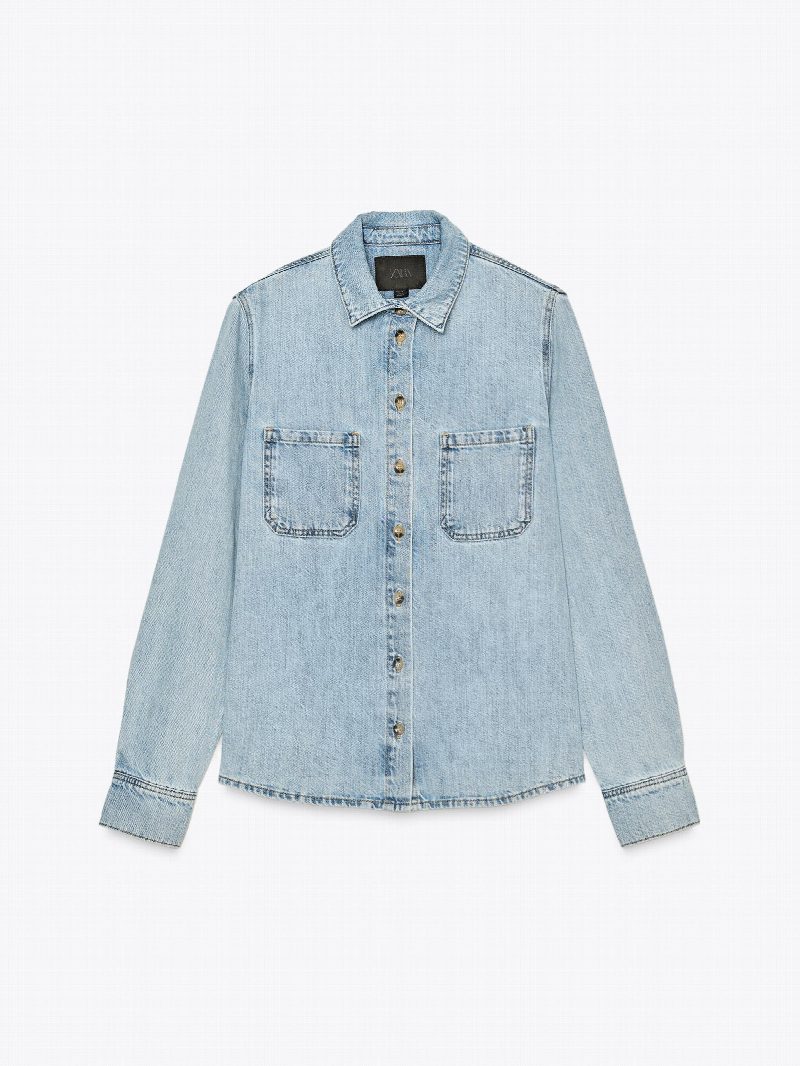 SOBRECAMISA DENIM ZW COLLECTION JEAN CELESTE