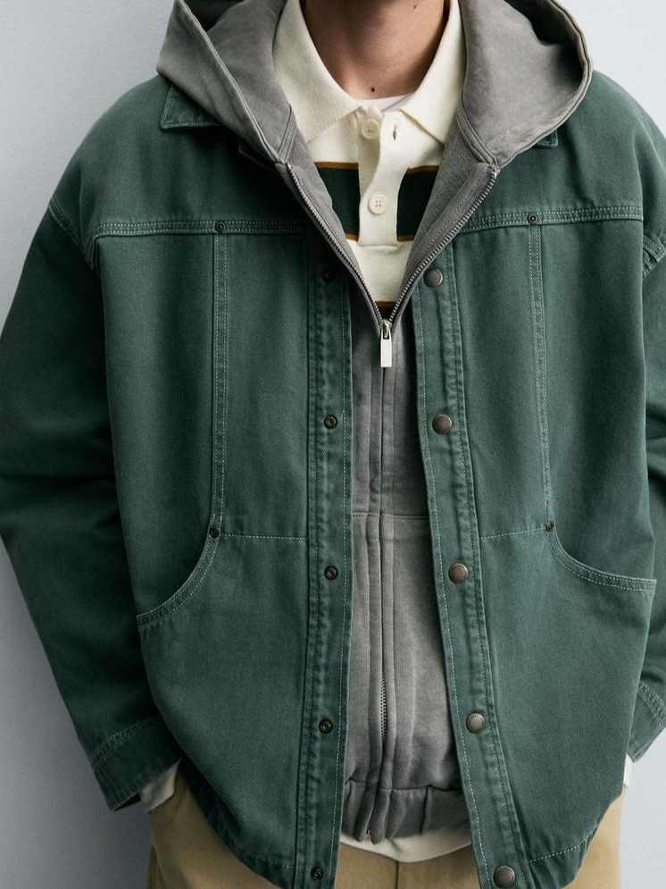 SOBRECAMISA ESTRUCTURA LAVADA VERDE