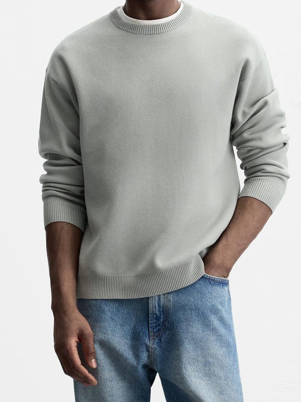 SUETER BASICO SOFT GRIS OSCURO