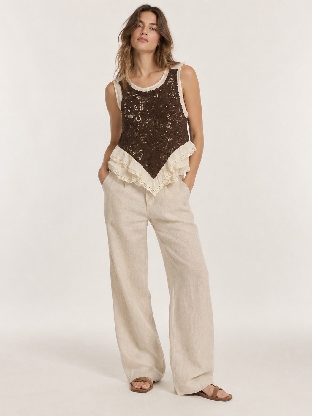 TOP COMBINADO CROCHET