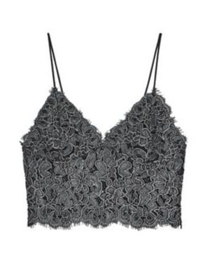 TOP CORTO BORDADO PLATA