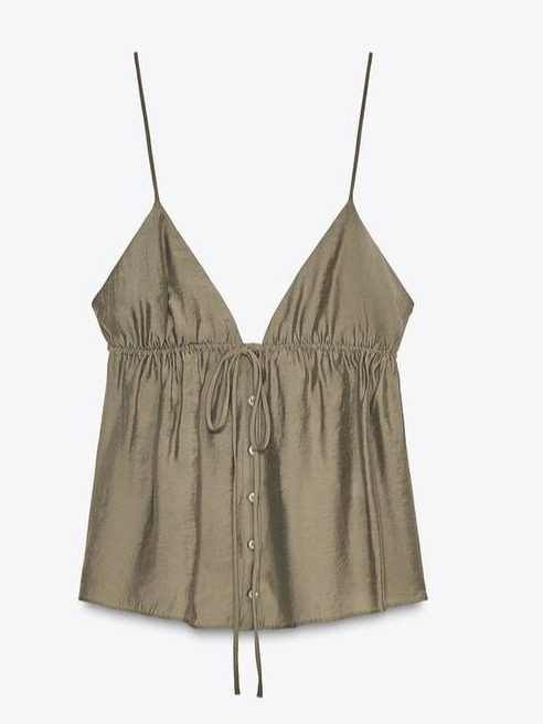 TOP FLUIDO TIRANTES NEGRO, KAKHI