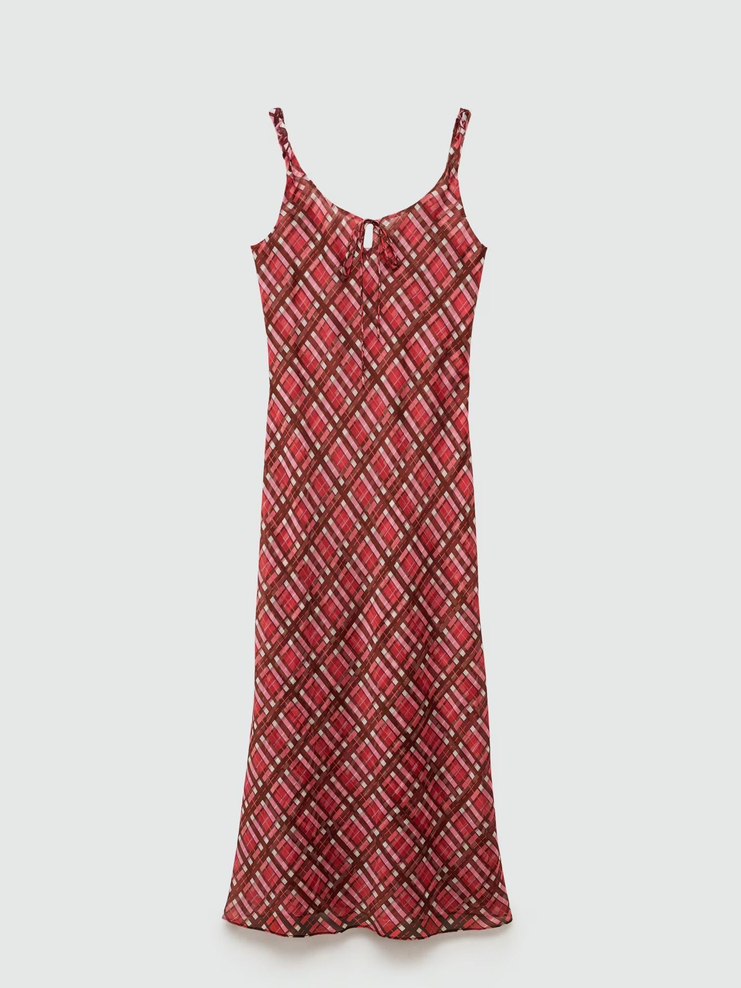 VESTIDO A CUADROS GASA