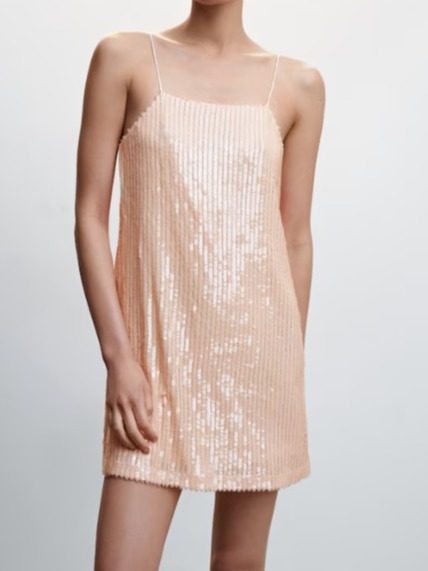 Vestido corto lentejuelas