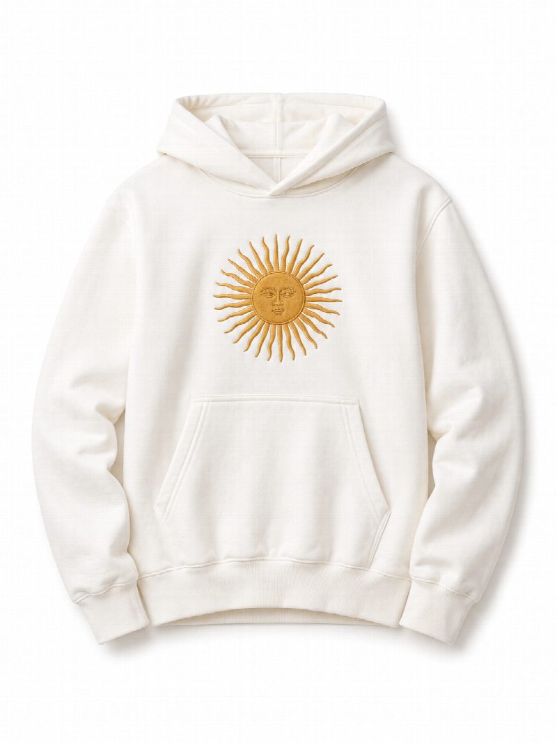 Buzo sol de mayo blanco