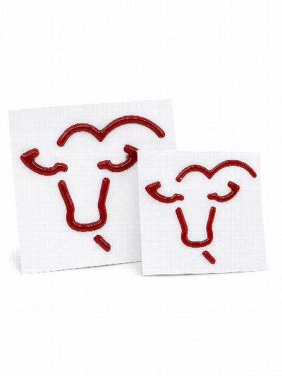 Calcomania con relieve bordo Brangus