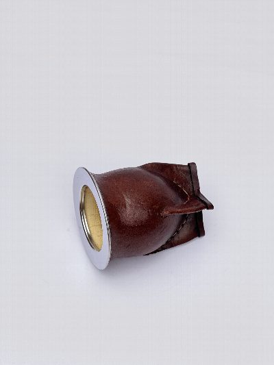 Mate camionero con virola de acero inoxidable (marron)