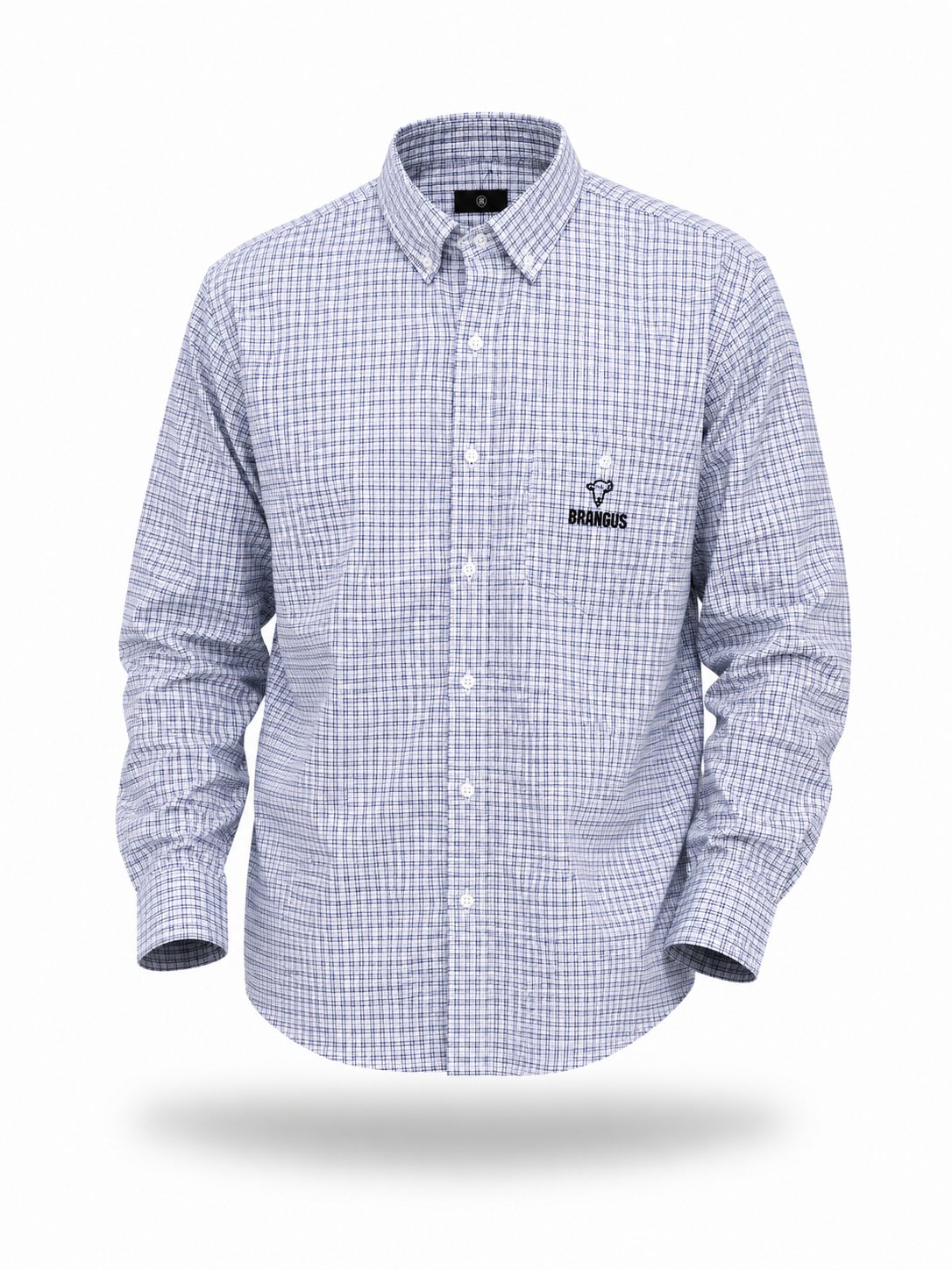 Camisa de vestir Cuadrillé azul Brangus