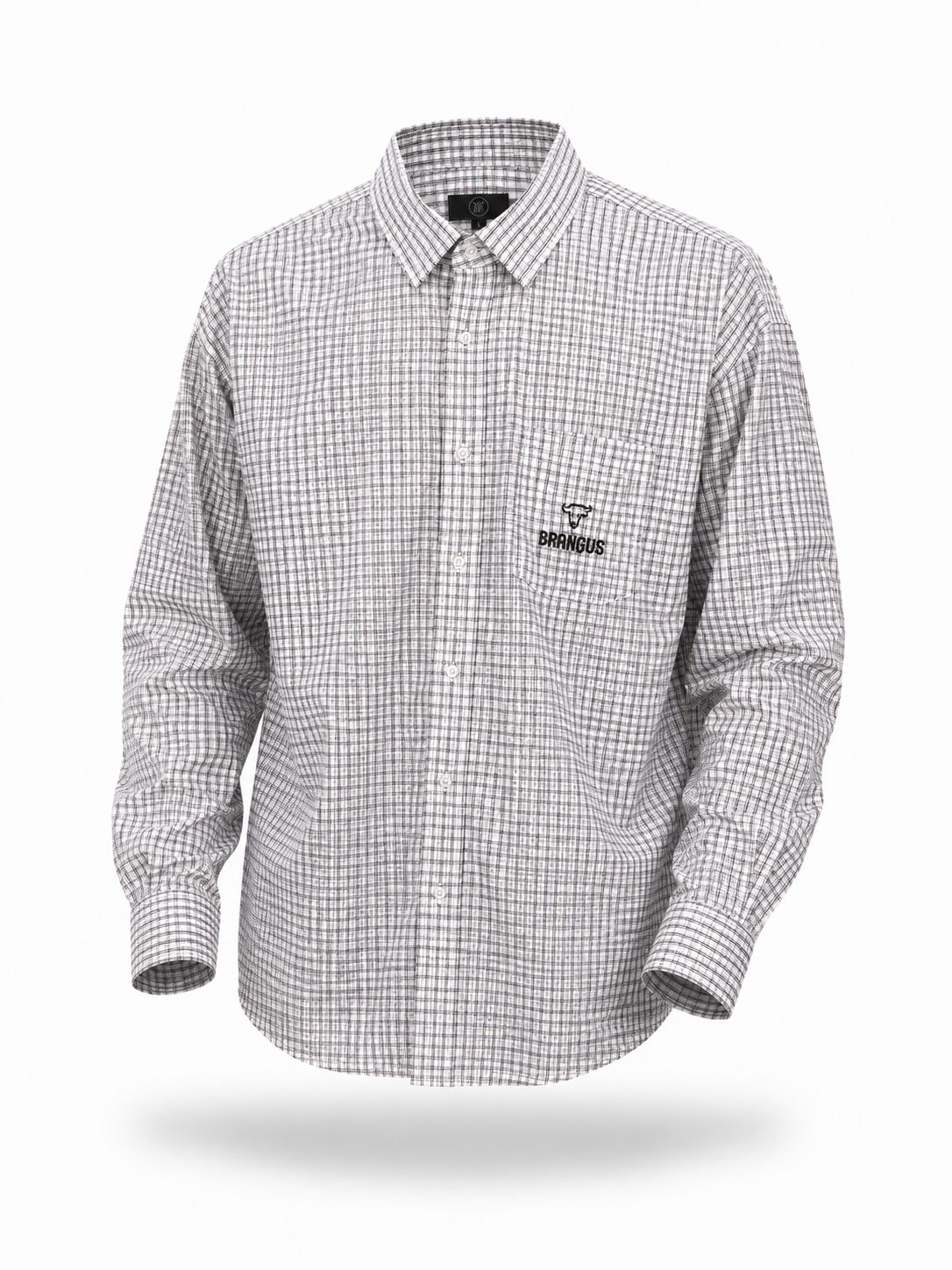 Camisa de vestir Cuadrillé negra Brangus
