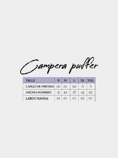 Campera puffer BRANGUS
