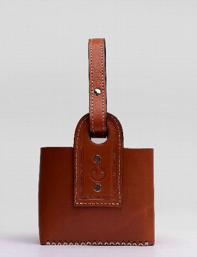 Termera canasta matera cuero premium