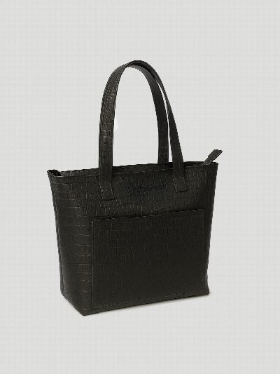 Cartera de cuero croco