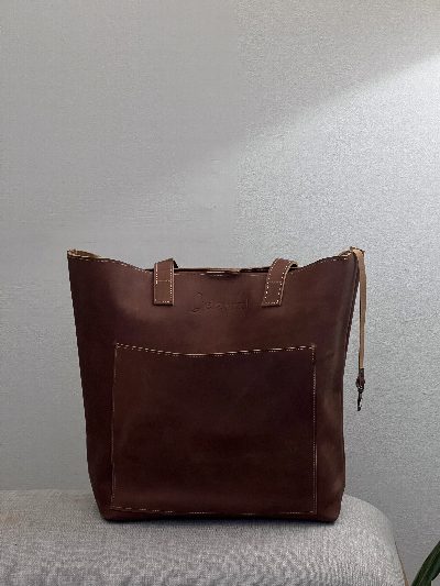Cartera tote bag de cuero