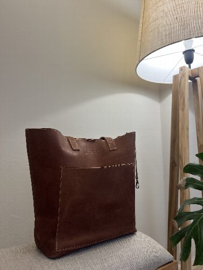 Cartera tote bag de cuero