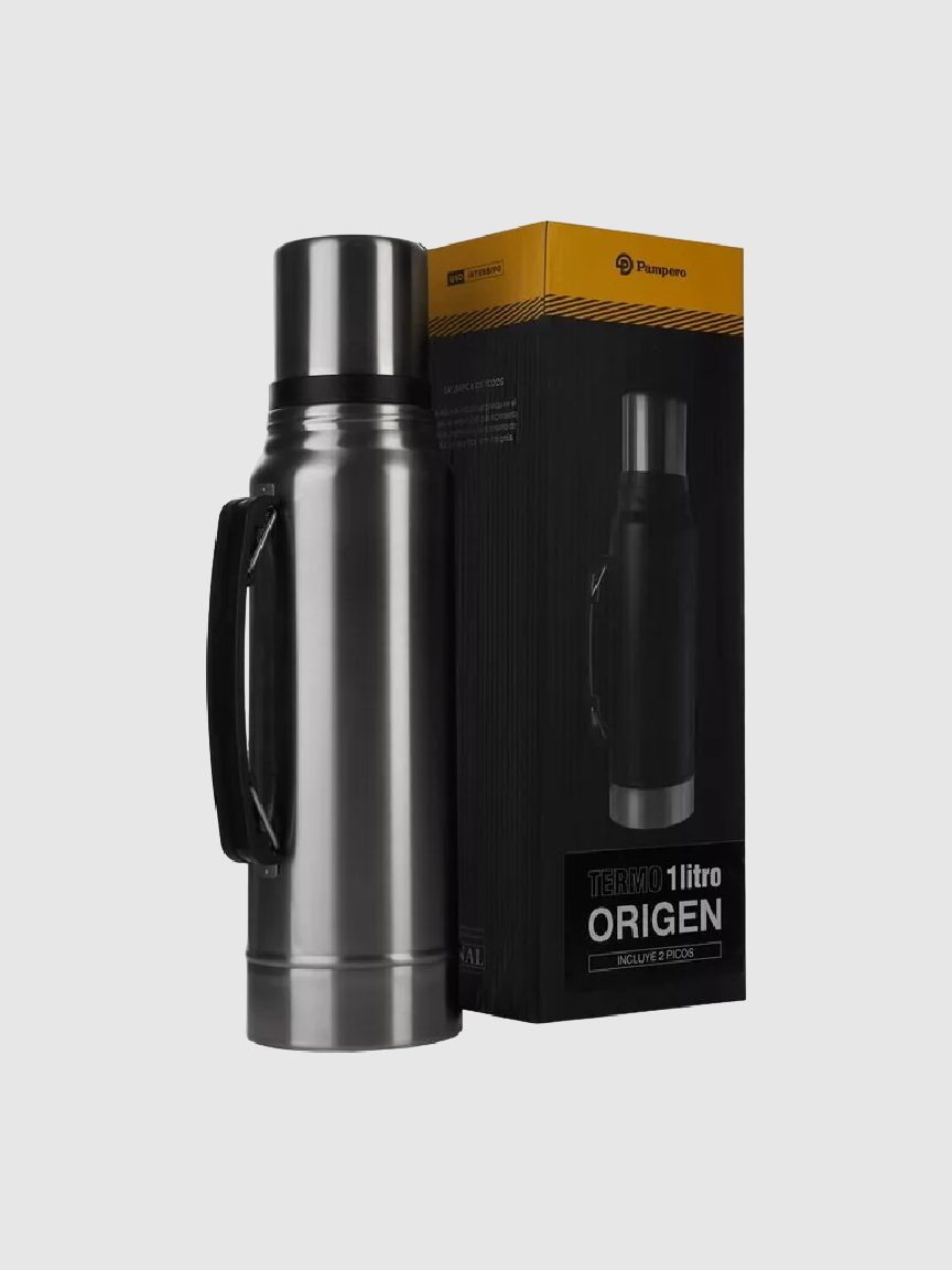 Termo pampero origen 1 litro - acero inoxidable