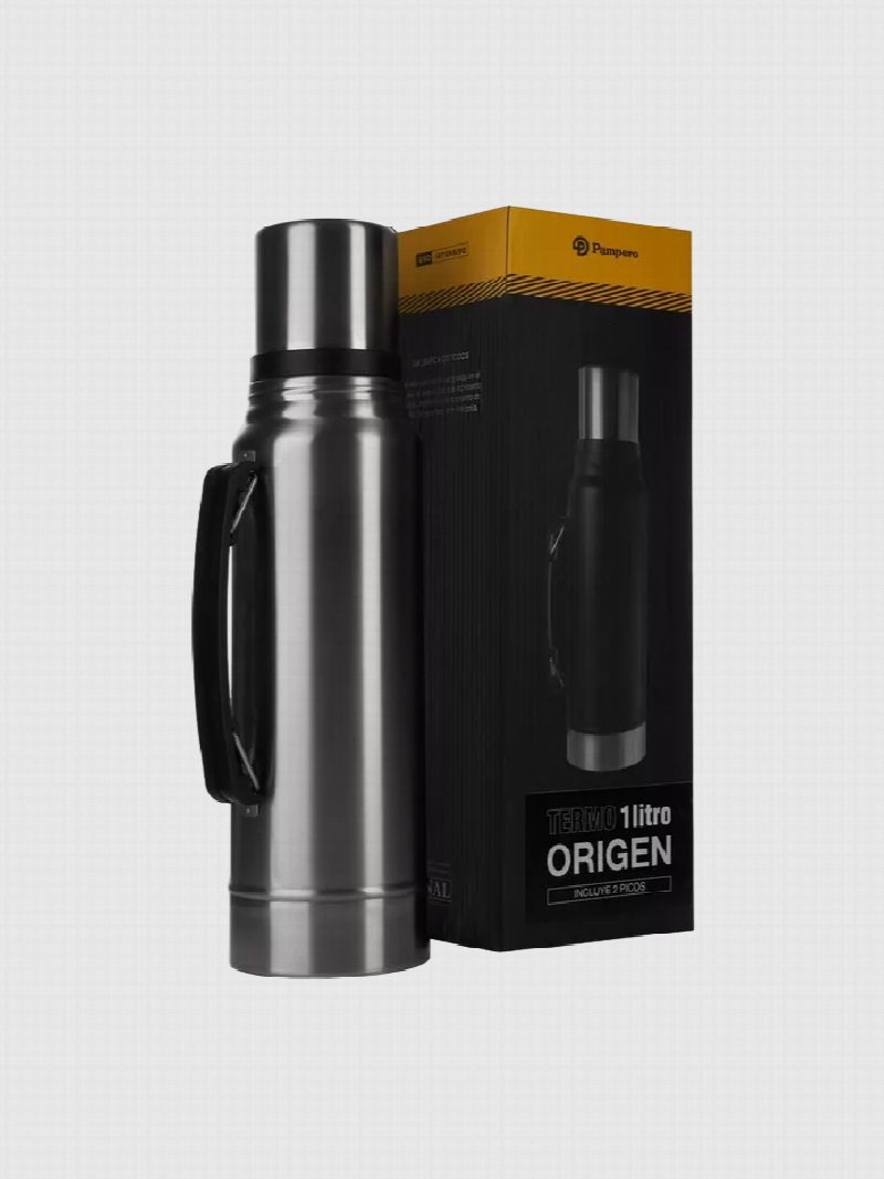 Termo pampero origen 1 litro - acero inoxidable