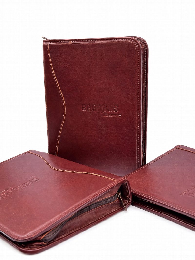 Porta agenda de cuero Brangus