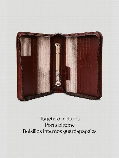 Porta agenda de cuero N 8