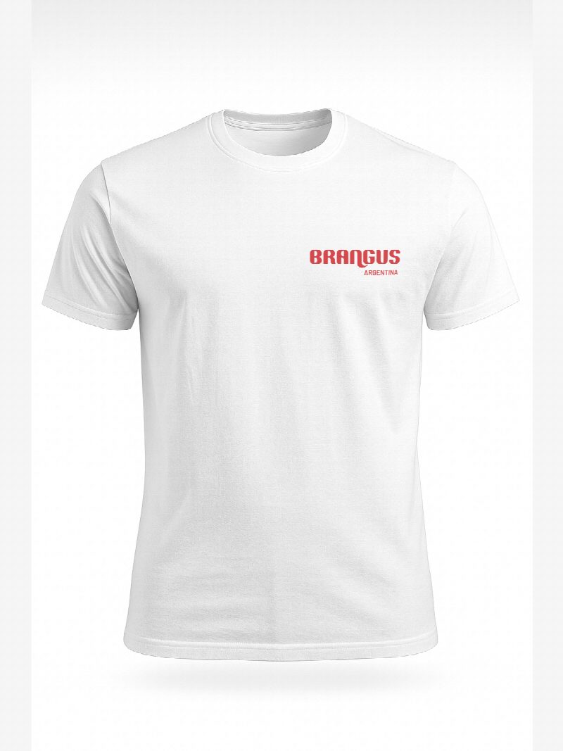 Remera algodon blanca BRANGUS