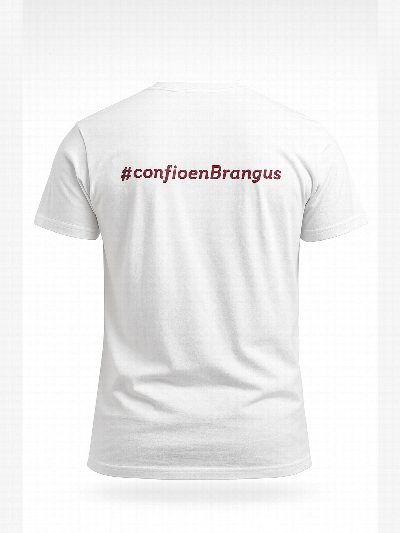 Remera algodon blanca BRANGUS
