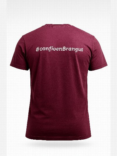 Remera algodon bordo BRANGUS