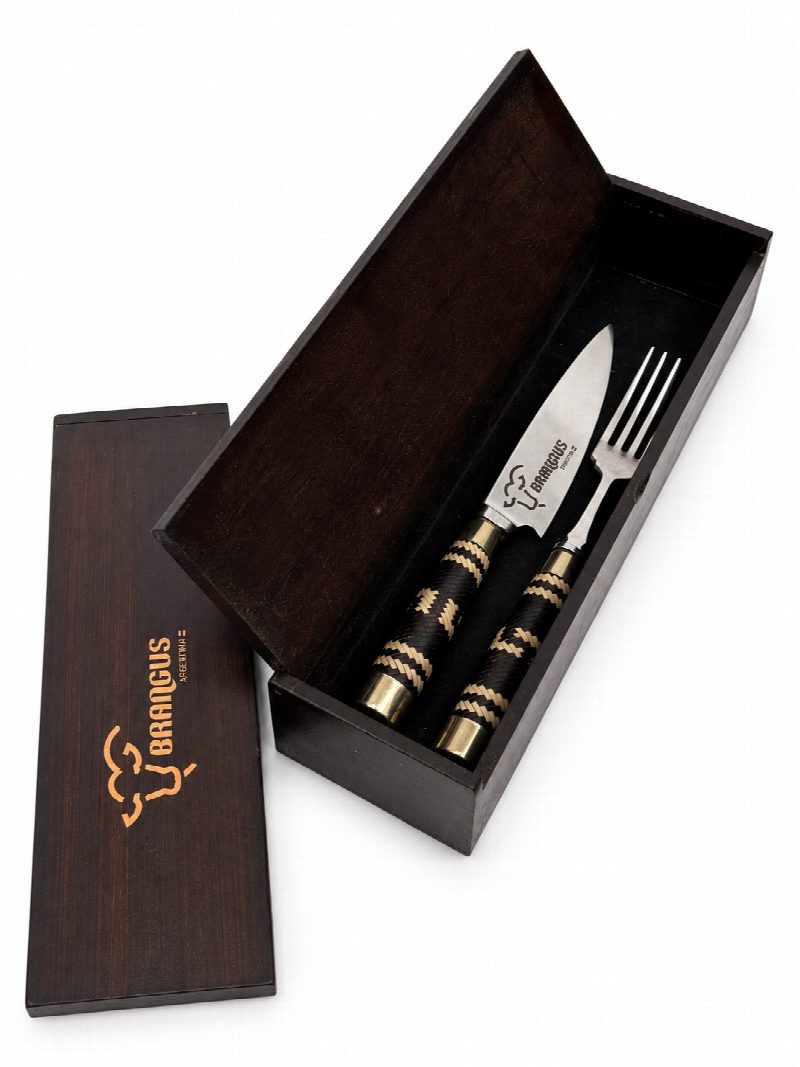 Set de cuchillo y tenedor Brangus
