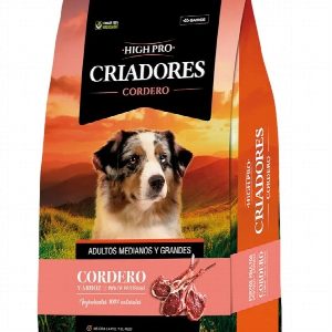 CRIADORES - HIGH PRO CORDERO PERRO ADULTO MEDIANO Y GRANDE +3kg GRATIS - 23kg